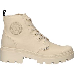 Palladium Pallabase Twill dames veterboot - Sand - Maat 36