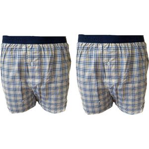 Embrator mannen Boxershorts 2-stuks geruit maat L