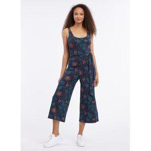 Ragwear dames jumpsuit - jumsuit dames - Lisseta - navy print - mouwloos - maat M