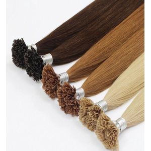 LUXEXTEND Keratin Hair Extensions #1 | U Tip | 60 CM | 25 Stuks | 25 gram | Luxury Hair A+ | Human Hair Keratin | Remy Sorted & Double Drawn | Extensions Zwart| Extensions Human Hair| Echt Haar | Wax Extensions| Haarverlenging