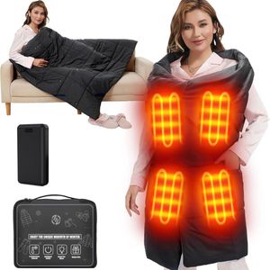 Equivera Warmtedeken Stoel - Warmtekussen - Warmtedeken Stoel Draadloos - Stoelverwarmer - Stoelverwarming Thuis