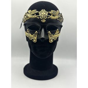 Venetiaans masker voor mannen - Feest Masker voor mannen met bril en zonder bril- Masker voor brildragers - Gala Masker in de Grieks Romeinse stijl