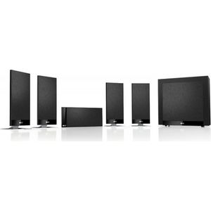 KEF T105 - Luidspreker Set - Zwart - 5.1 Kanalen - 650 W