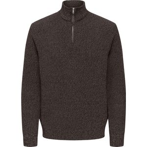 Only & Sons - Join High Neck Knit Sweater - Donkerbruin - Heren