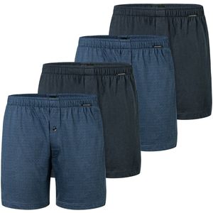 Schiesser Heren boxershort 4 pack Singel-Jersey