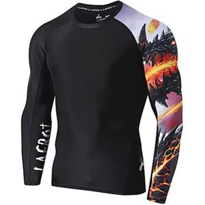 Heren Lange Mouw UPF 50+ Compressie Rash Guard