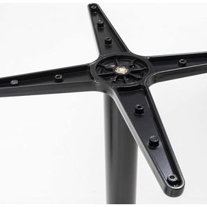 Oviala - Verstelbare tafelpoot 72/110 cm in zwart aluminium