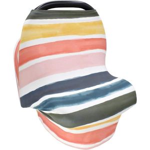 Nursing Cover Rainbow Breastfeeding - Stretchy Baby Stroller Cover for Newborn - Carseat Canopy