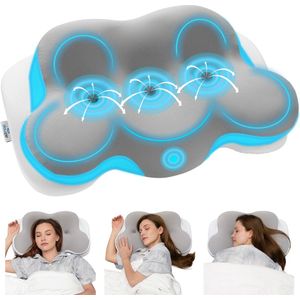 Anti Snurk Kussen – Vlinderkussen – Apneu Slaapkussen – Ademvrij Hoofdkussen – Slaap apneu Kussen – Traagschuim – 2 Hoogtes – 61x36cm – Douzle