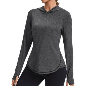 Dames Sport T-Shirt | Lange Mouw | UV Hoody | Reflecterende Strips | Yoga, Hardlopen, Fitness