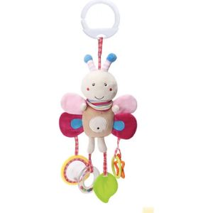 kinderwagen rammelaar – Vlinder - speelgoed – speeltjes - schoencadeautjes sinterklaas -kerstcadeau voor baby – sinterklaas – kerstcadeau - Cartoon Pluche Dier - Wandelwagen – Baby - Hand Shaker Speelgoed – Educatief babyspeelgoed – 0-36 maanden