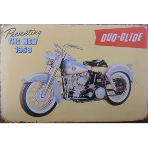 Retro plaat ""Duo Glide