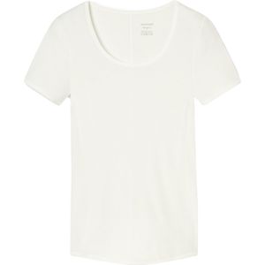 SCHIESSER Personal Fit T-shirt (1-pack) - dames shirt korte mouwen natuurlijk wit - Maat: XL
