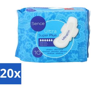 Sence - Super Plus - Maandverband - Sterk Absorberend - 10 Maandverbanden - Bulkverpakking - 20 stuks