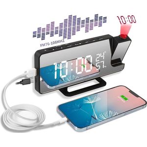 Equivera Wekkerradio Op Netstroom - Klokradio - Wekkerradio - Klokradio Met Wekker - Wekkerradio Dab - Wekker Dab Radio