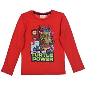 Teenage Mutant Ninja Turtles - Longsleeve - Rood - 104 cm - 4 jaar - 100% katoen