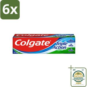 Colgate - Triple Action - Original Mint - Tandpasta - 100ml - Voordeelverpakking - 6 stuks - Triple Action - Original Mint