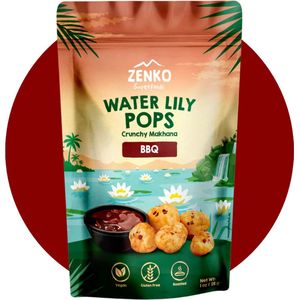 ZENKO Water Lily Pops - BBQ (12x28g) | Vegan, glutenvrij, 10% proteïne | Gezonde snack | Beter dan popcorn!