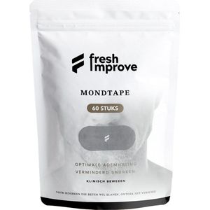 Fresh improve® Anti Snurk Mondtape - Extra Comfortabel Slaap Tape - Hypoallergene lijm - 60 Stuks