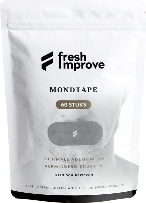 Fresh improve® Anti Snurk Mondtape - Extra Comfortabel Slaap Tape - Hypoallergene lijm - 60 Stuks