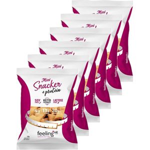 Feeling OK | Crackers Naturel | 6 stuks | 6 x 50 gram | Eiwitrijke voeding | Koolhydraatarme Crackers