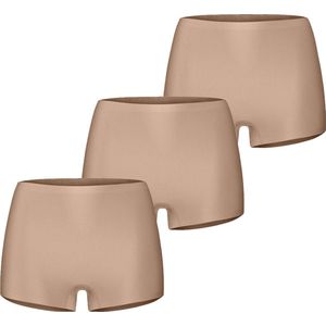 Ten Cate 3-pack Secrets dames boxershort 30178 - Voordeelverpakking - Multipack - Aanbieding - M - beige