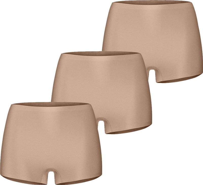 Ten Cate 3-pack Secrets dames boxershort 30178 - Voordeelverpakking - Multipack - Aanbieding - M - beige