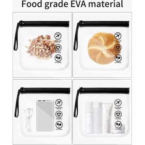 Duidelijke draagtas, grote transparante opslag make-up tassen 4 stuks