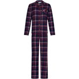 Rebelle - Aspen Ski - Pyjama - Donkerblauw - Katoen Flanel - Doorknoop - Geruit
