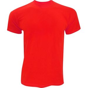 Fruit Of The Loom Heren Originele T-shirt  korte mouwen (Fel Rood)