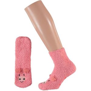 HomeSocks Dames Cosy Socks in Giftbag | Pink Pig
