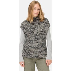 camel active Gebreide trui met opstaande kraag - Maat womenswear-M - Grijs