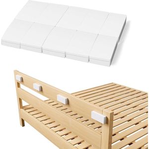 20 Stuks Eva Schuim Afstandhouders Zelfklevende Wandscherm Bed Deurgreep Bescherming Accessoires Deurstopper Bedstoppers Hoofdbordstoppers Voor Muur (Wit)