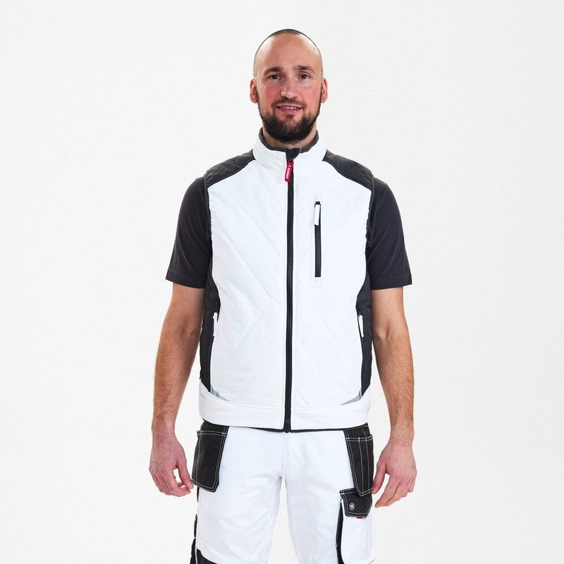 Engel Galaxy gewatteerd bodywarmer 5850-193 - White / Anthracite Grey - L