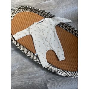 Boxpakje Beige Hartjes - Beige/Bruin - Little Adventure - Maat 50/56 - Hartjes - GOTS keurmerk