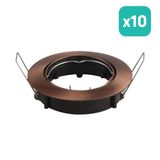 V-TAC VT-779-B LED Spots - Inbouwarmatuur - GU10 - IP20 - Brons - Set van 10