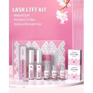Iconsign - Lash Lift Kit - Snelste Wimperlifting - 5 tot 8 minuten permanent en fixatie tijd - 28 delige kit - Wimper Lash Lift Set -Wimperserums met Wenkbrauw Gel