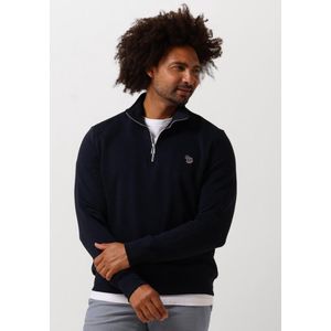 Paul Smith Mens Ls Reg Fit Half Zip Top Zebra Truien & Vesten Heren - Sweater - Hoodie - Vest- Donkerblauw - Maat XS