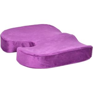Orthopedische zitkussens - Memory Foam Gel stuitkussens - Ergonomische zitkussens voor auto's en bureaustoelen - Rolstoelkussens -Paars