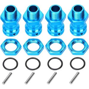 RC wielnaaf Extension 17mm Hex 23mm Wiel Extension Adapter Hex Driver Schroevendraaier voor 1/8 RC auto Model Wielen RC Truck - Blauw, 4 stks