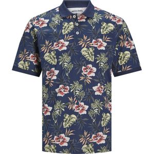 JACK&JONES PLUS JJCHILL AOP POLO SS PLS Heren Poloshirt - Maat EU3XL US1XL