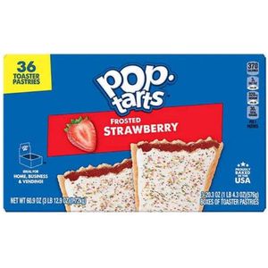 Kellogg's Pop-Tarts Unfrosted Strawberry (20.3oz/576g)