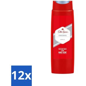 Old Spice - Original - Douchegel - Reinigt, Verfrist & Verzorgt - 250 ml - Voordeelverpakking - 12 stuks
