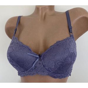 Dames BH push up met kant 70B grijs