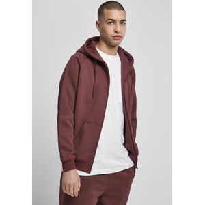 Urban Classics - Basic Vest met capuchon - L - Bordeaux rood