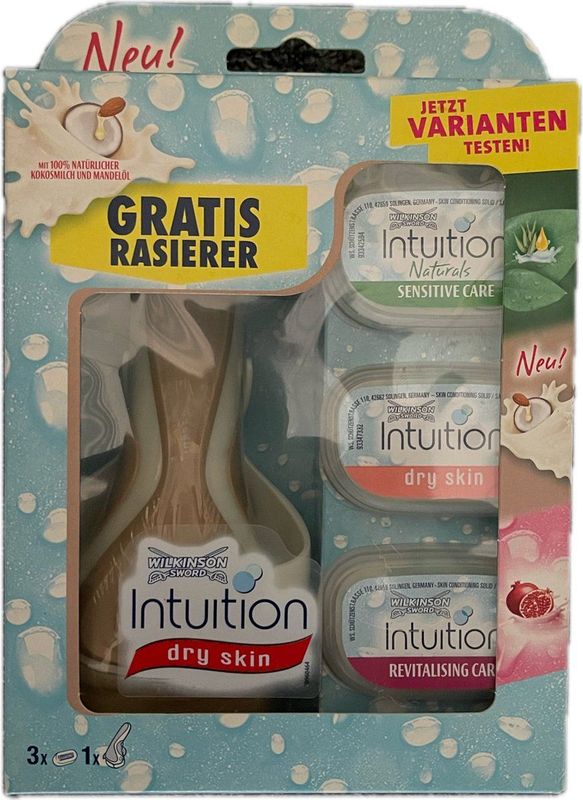 Wilkinson - Intuition Plus - Scheersysteem - Geen Kleur - 1 Houder + 4 Navulmesjes