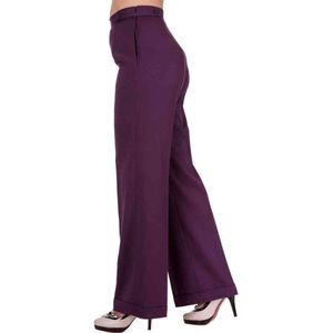 Dancing Days - PARTY ON Wijde broek - 2XL - Paars