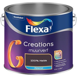 Flexa - Creations Muurverf Zijdemat - 100% Heide - Mengverf - 2.5 Liter