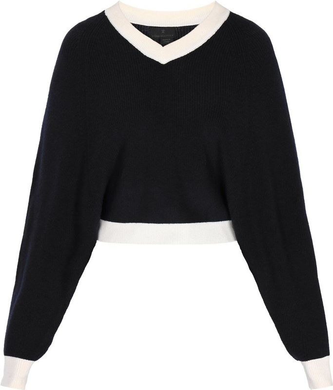 DreiMaster Klassik Trui 'Classic Look'  marine / wit