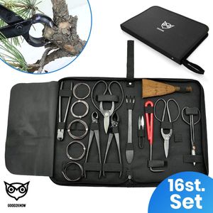 Good2know Bonsai Gereedschap Set – 16 delig – Bonsai Starters kit – Bonsai boompje verzorgingskit - Tuingereedschap - Bonsai schaar